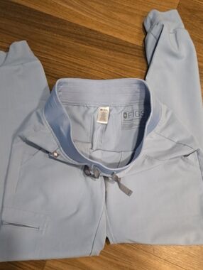Figs Light Blue Women's Drawstring Jogger Pants